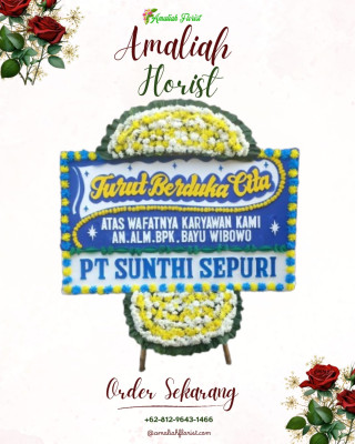 Papan Bunga Duka di Rawamerta