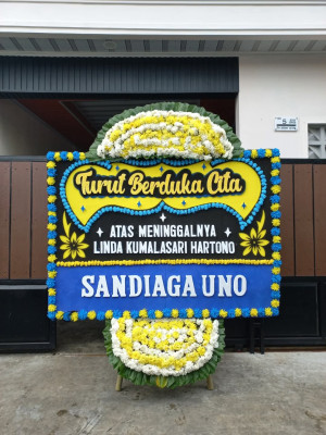 Papan Bunga Duka di Rawamerta